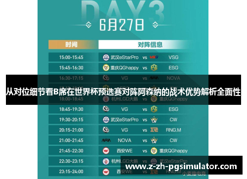 从对位细节看B席在世界杯预选赛对阵阿森纳的战术优势解析全面性